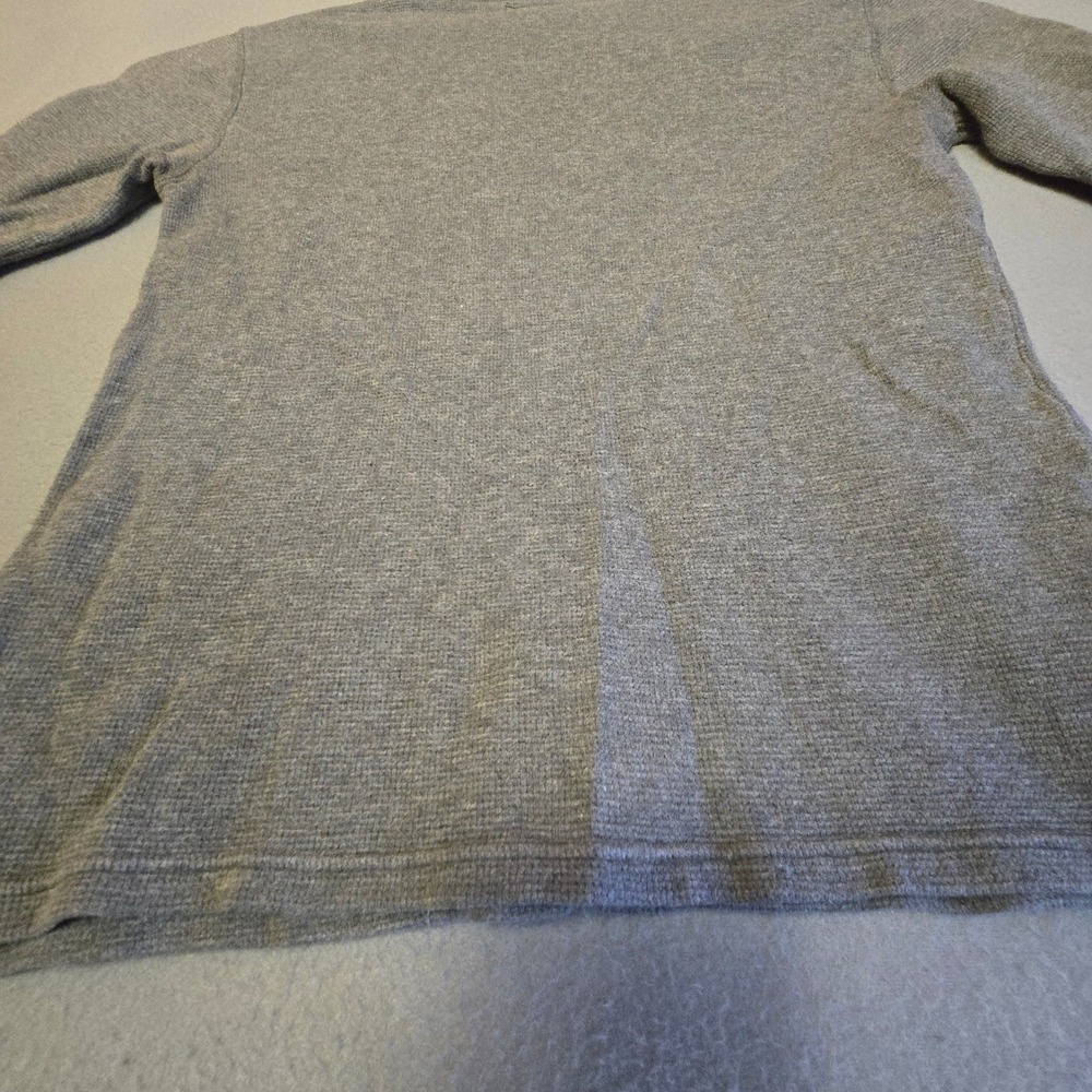 Polo Ralph Lauren Long Sleeve Thermal Shirt Crewneck Gray Men's Medium Pony Logo - Picture 14 of 16
